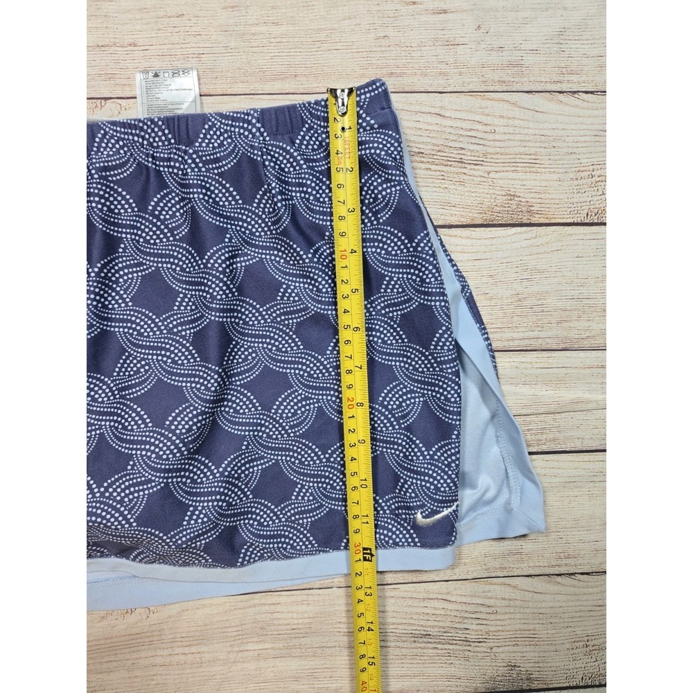 Nike Dri-FIT Women's Blue Geometric Tennis Skort Athletic Skirt Size Small - Picture 7 of 8